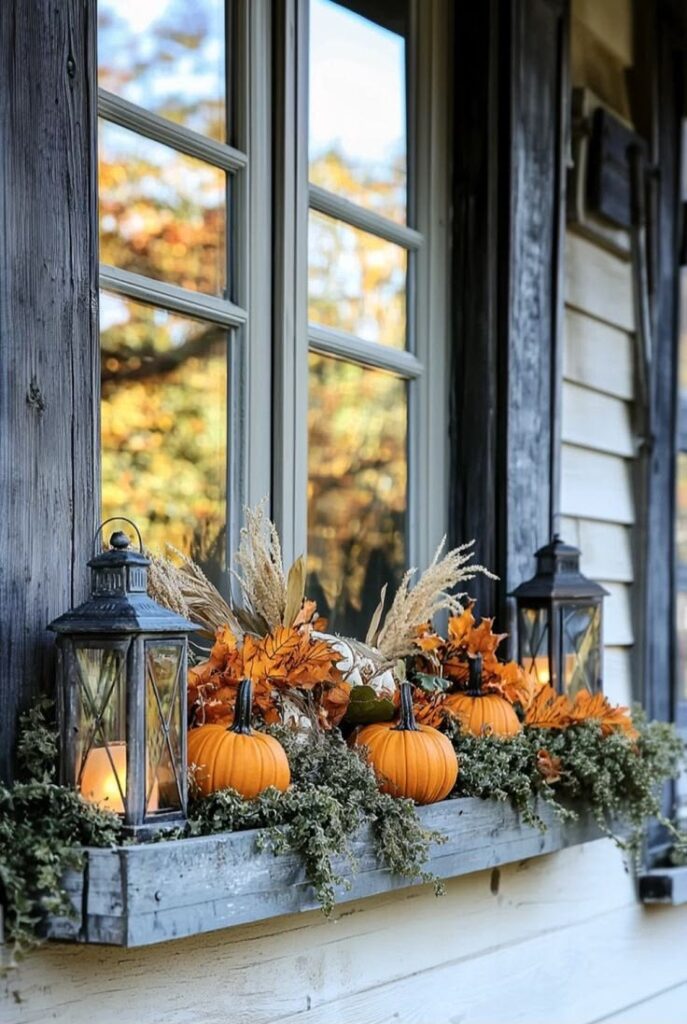 Create a Harvest Pumpkin Window Box