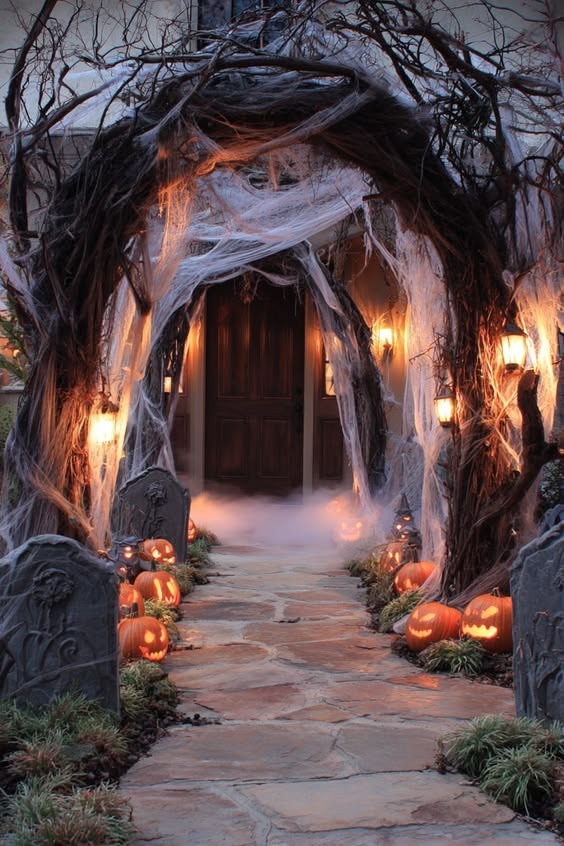 Create a Spooky Party Entrance
