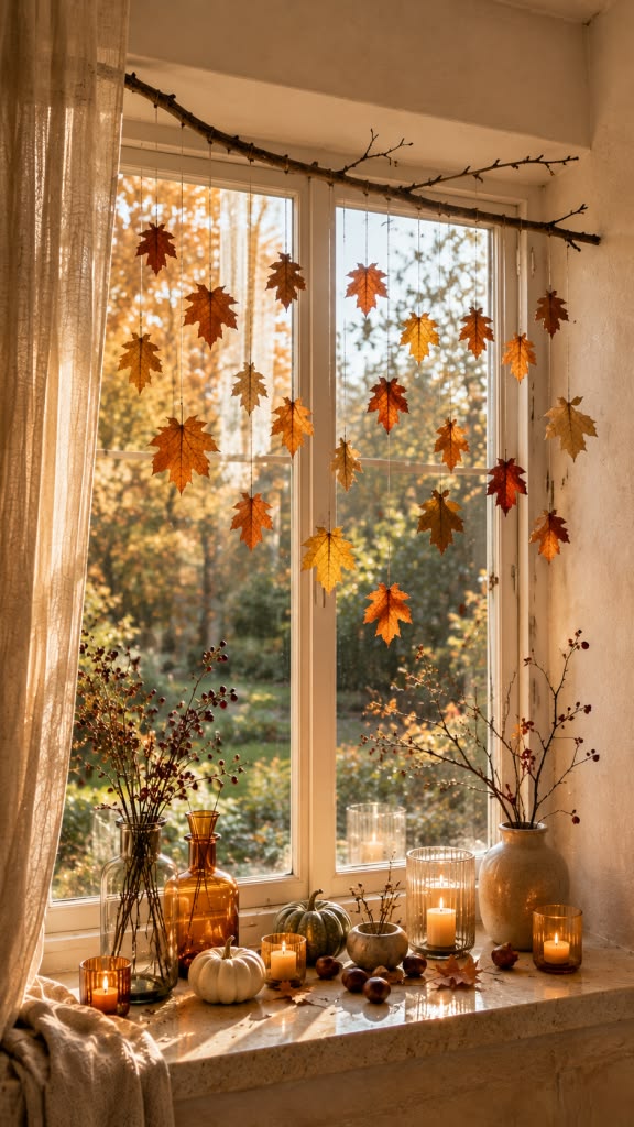 Design a Falling Leaves Window