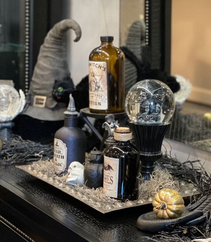 Display Halloween Potion Jars
