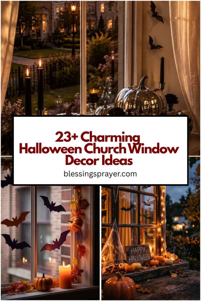 Halloween Church Window Decor Ideas