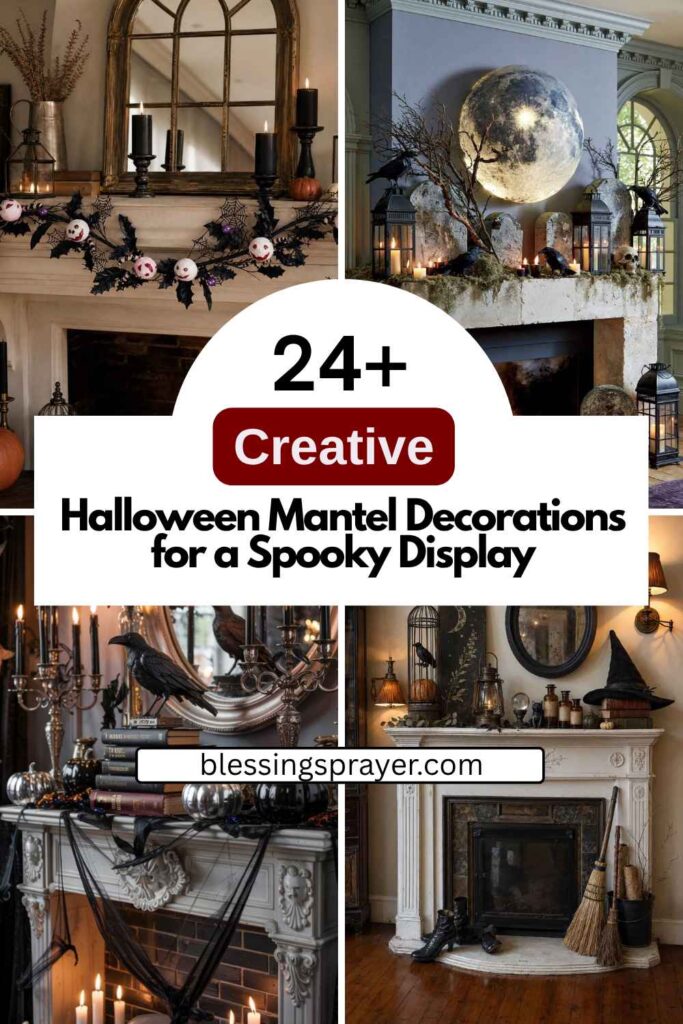 Halloween Mantel Decorations for a Spooky Display