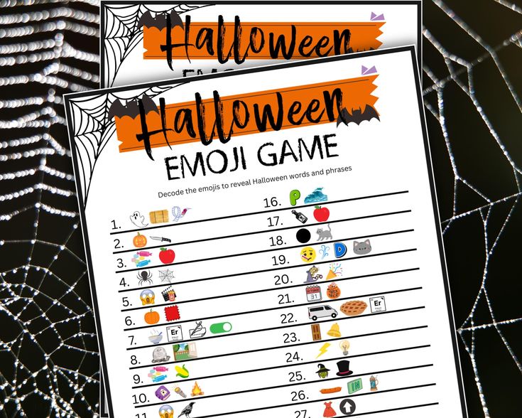 Have a Halloween Emoji Guessing Game