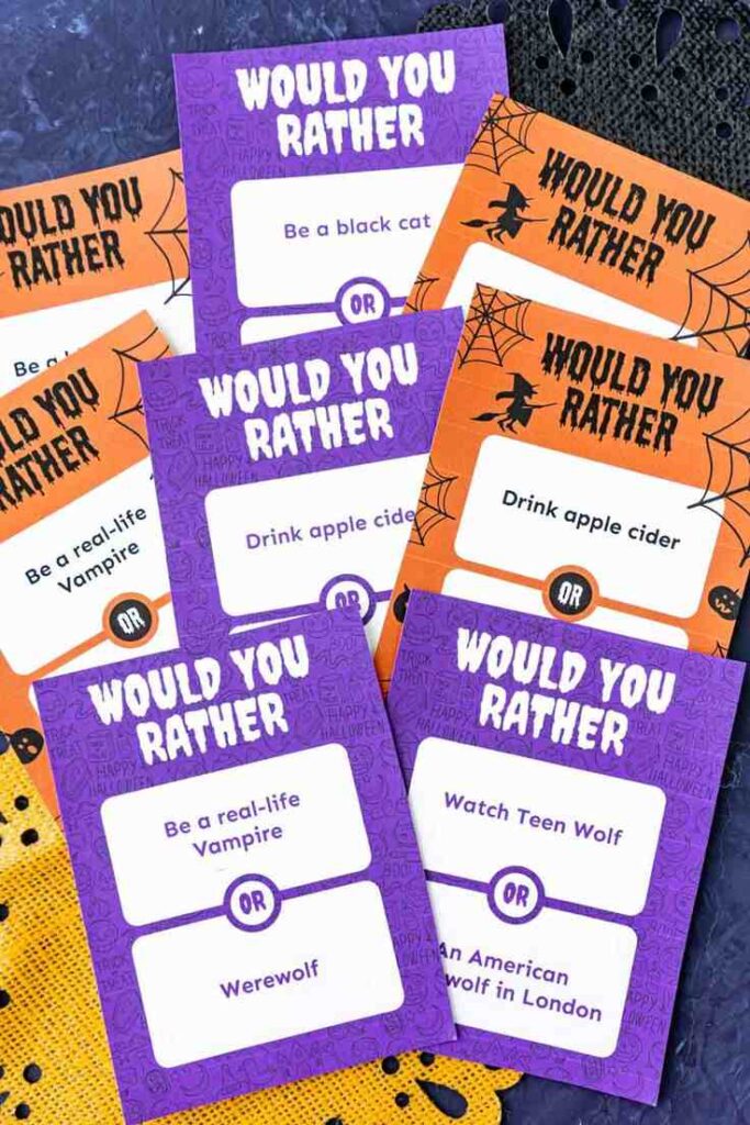 Play Halloween Would You Rather