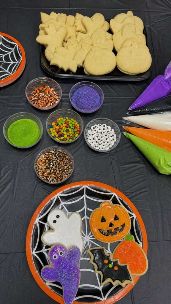 Set Up a Spooky Cookie Decorating Table