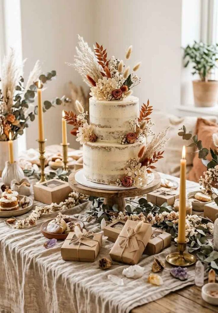 Style a Rustic Birthday Cake Table