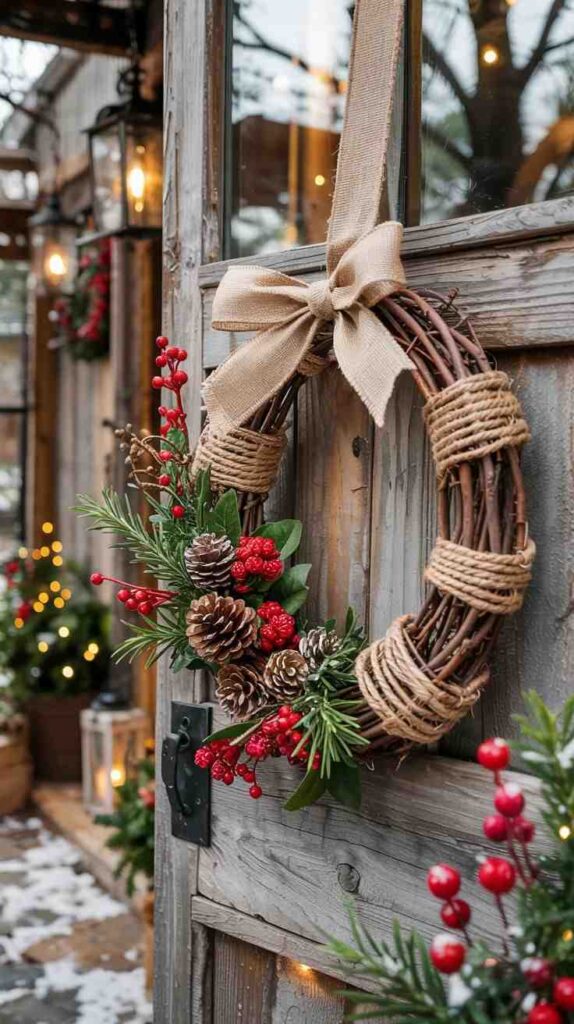 Add a Festive Christmas Wreath