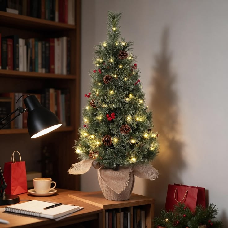 Add a Mini Christmas Tree