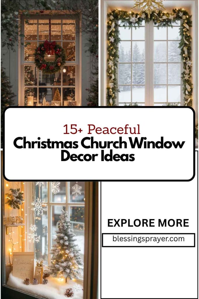 Christmas Church Window Decor Ideas