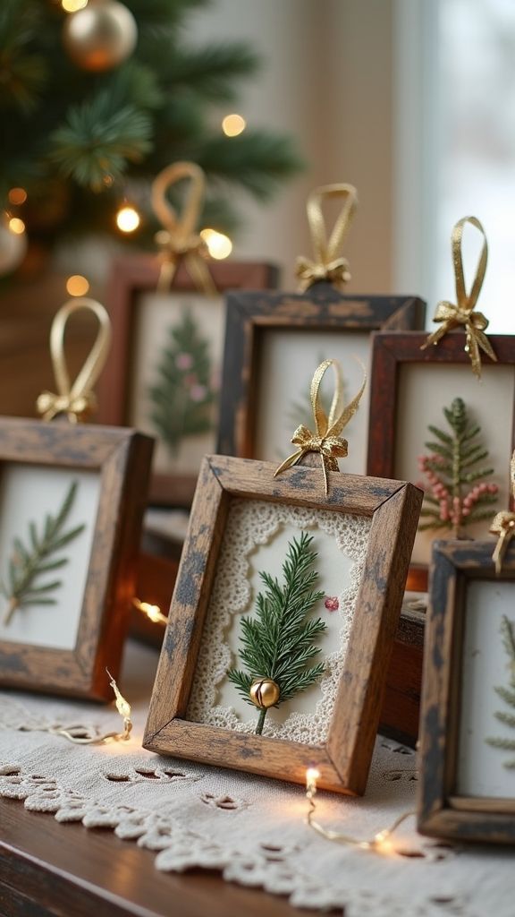 Create DIY Christmas Photo Frames