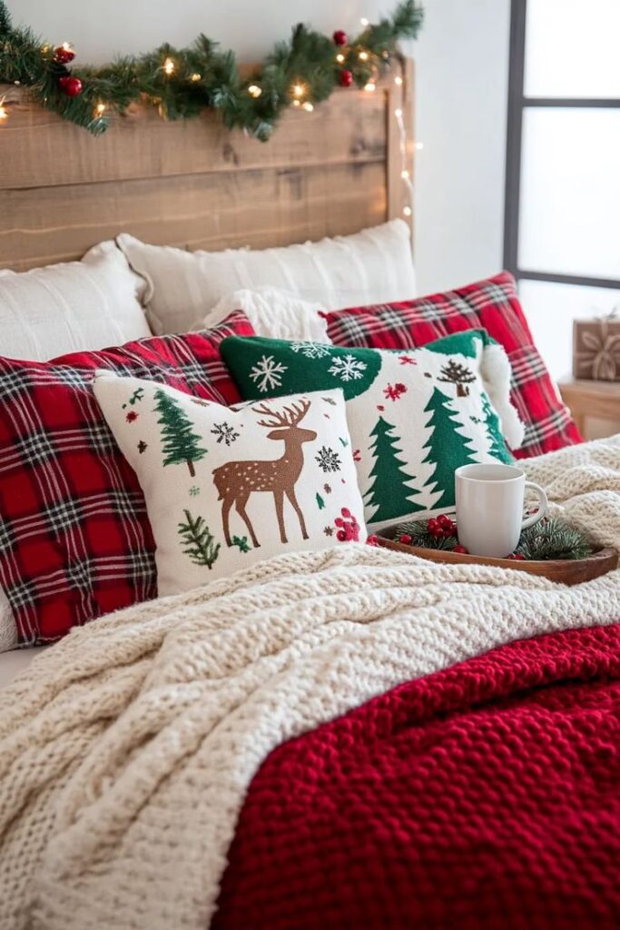 Create a Festive Bedroom with Christmas Touches