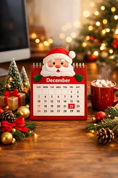 Use a Festive Desk Calendar